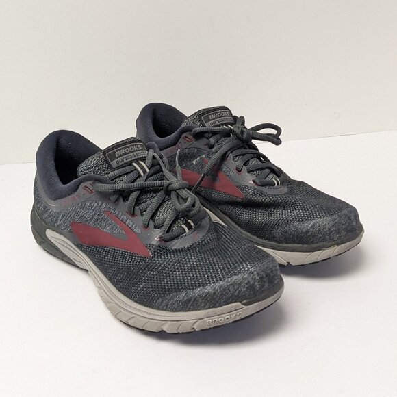 Brooks PureCadence 7 Running Shoes, Ebony/Red, Men´s...